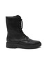 Main View - Click To Enlarge - VINCE - Kady Lace Leather Combat Ankle Boots