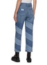 Back View - Click To Enlarge - GANNI - DIAGONAL STRIPE WASHED JEANS