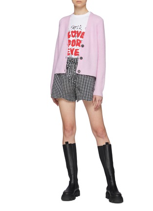 Figure View - Click To Enlarge - GANNI - Basic Cotton ' Love Forever' Jersey Tee