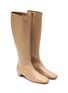 Detail View - Click To Enlarge - BY FAR - Edie' Square Toe Leather Knee-high Boots