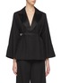 Main View - Click To Enlarge - SANS TITRE - Wide Sleeve Belted Wool Blazer