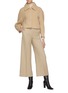 Figure View - Click To Enlarge - SANS TITRE - Round Sleeve Cropped Wool Jacket