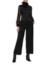 Figure View - Click To Enlarge - SANS TITRE - Straight Leg Wool Suiting Pants With Cut Out Waist
