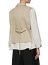 Back View - Click To Enlarge - SANS TITRE - Belted Wool Vest With Lapels