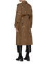 Back View - Click To Enlarge - BURBERRY - BELTED ALL-OVER LOGO JACQUARD TRENCH COAT