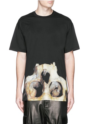 Main View - Click To Enlarge - GIVENCHY - Inverted monkey skull print T-shirt