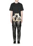 Figure View - Click To Enlarge - GIVENCHY - Inverted monkey skull print T-shirt