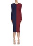 Main View - Click To Enlarge - STAUD - Colourblock Ribbed Bodycon Dress