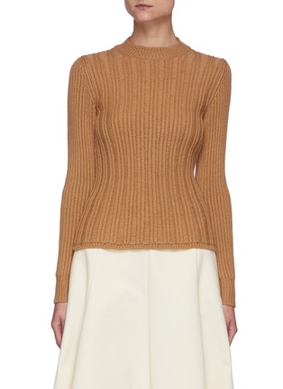 Main View - Click To Enlarge - GABRIELA HEARST - Zelig' Ribbed Pullover