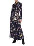 Figure View - Click To Enlarge - GABRIELA HEARST - Bow Detail Parker Floral Print Long Skirt