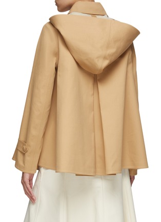 Back View - Click To Enlarge - GABRIELA HEARST - Merxheim' Hooded A Line Shortened Trench Coat