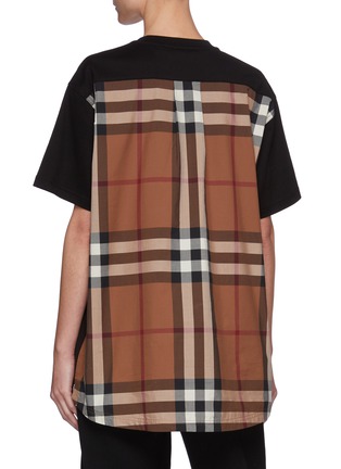 Back View - Click To Enlarge - BURBERRY - Check Back T-shirt