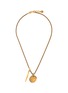 Main View - Click To Enlarge - ALEXANDER MCQUEEN - Antiquated Brass Pendant Necklace