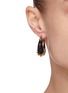 Figure View - Click To Enlarge - ALEXANDER MCQUEEN - Evening Brass Resin Earrings