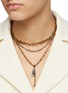 Figure View - Click To Enlarge - ALEXANDER MCQUEEN - Punk Stud Pendant Stacked Brass Necklace