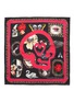 Detail View - Click To Enlarge - ALEXANDER MCQUEEN - Graffiti Skull Graphic Print Silk Scarf