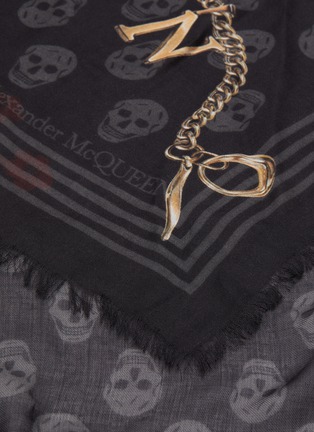 Detail View - Click To Enlarge - ALEXANDER MCQUEEN - Skull Skeleton Graphic Modal Scarf