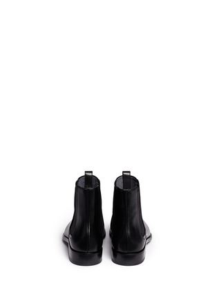 Back View - Click To Enlarge - LANVIN - Caviar grain leather Chelsea boots