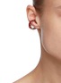 Figure View - Click To Enlarge - HANSHSU - Kiki' Coral Zircon Ear Cuff