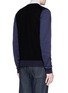 Back View - Click To Enlarge - LANVIN - Mixed media contrast sleeve cardigan