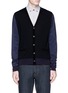 Main View - Click To Enlarge - LANVIN - Mixed media contrast sleeve cardigan