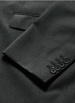 Detail View - Click To Enlarge - LANVIN - Notch lapel wool crosshatch suit