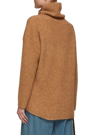 Back View - Click To Enlarge - PORTSPURE - HIGH NECK KNIT SWEATER