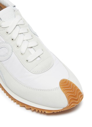 Detail View - Click To Enlarge - LOEWE - Flow Runner' suede panel lace-up sneakers