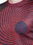 Detail View - Click To Enlarge - MAISON MARGIELA - 'Spiral' jacquard birdseye lamé sweater