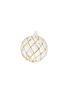 Main View - Click To Enlarge - SHISHI - Grid Glass Ball Ornament – Clear/Gold