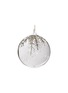 Main View - Click To Enlarge - SHISHI - Glitter Fern Glass Ball Ornament – Clear