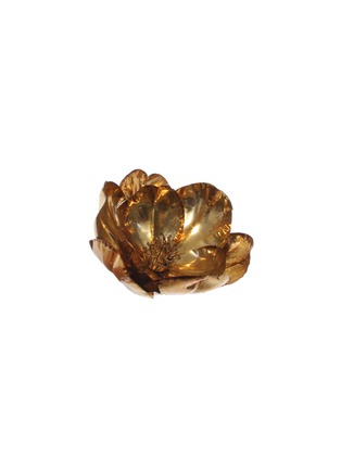 Main View - Click To Enlarge - SHISHI - Magnolia Ornament with Clip – Aged Gold