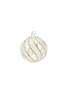Main View - Click To Enlarge - SHISHI - Glitter Streak Glass Ball Ornament – Clear/Gold