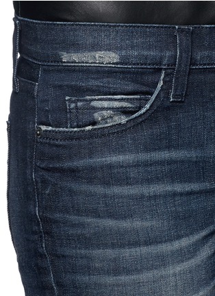 Detail View - Click To Enlarge - CURRENT/ELLIOTT - 'The Stiletto' distressed cropped jeans