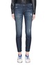Main View - Click To Enlarge - CURRENT/ELLIOTT - 'The Stiletto' distressed cropped jeans