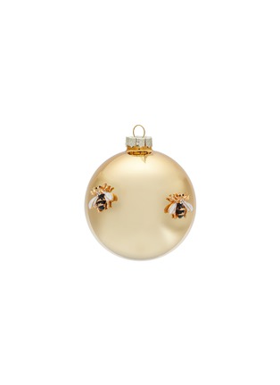 Main View - Click To Enlarge - SHISHI - Bees Shiny Glass Ball Ornament – Gold
