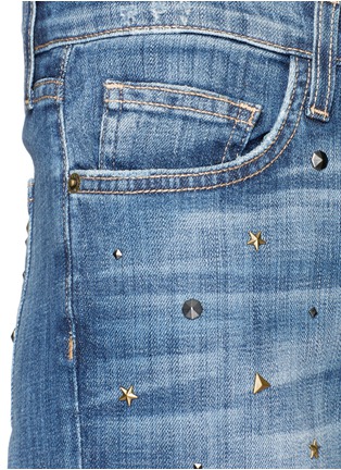 Detail View - Click To Enlarge - CURRENT/ELLIOTT - 'The Fling' stud jeans