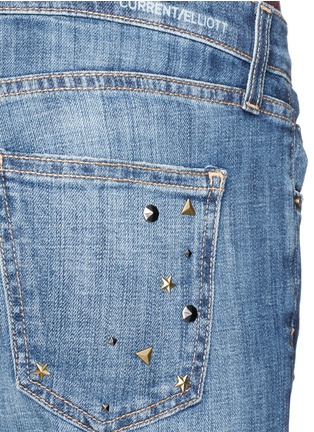 Detail View - Click To Enlarge - CURRENT/ELLIOTT - 'The Fling' stud jeans