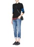 Figure View - Click To Enlarge - CURRENT/ELLIOTT - 'The Fling' stud jeans