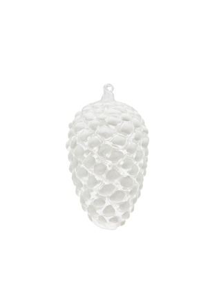 Main View - Click To Enlarge - SHISHI - Glass Pine Cone Ornament – White