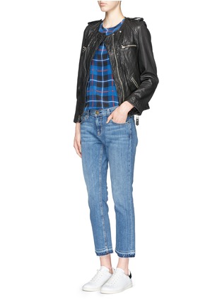 Figure View - Click To Enlarge - CURRENT/ELLIOTT - 'The Cropped Straight' relax fit jeans