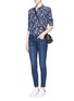 Figure View - Click To Enlarge - CURRENT/ELLIOTT - 'The Stiletto' high waist jeans