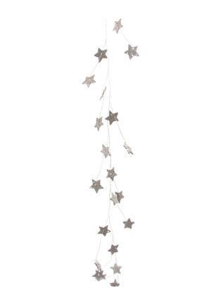 Main View - Click To Enlarge - SHISHI - Glitter Star Garland Mini Ornament – Silver