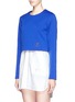 Front View - Click To Enlarge - T BY ALEXANDER WANG - T-logo scuba jersey sweatshirt