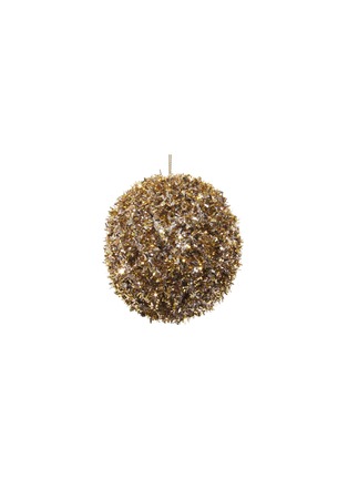 Main View - Click To Enlarge - SHISHI - Glitter Tinsel Ball Ornament – Gold