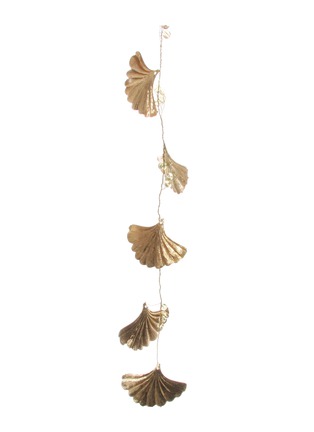 Main View - Click To Enlarge - SHISHI - Ginko Leaf Garland Ornament – Antique Brass