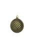Main View - Click To Enlarge - SHISHI - Glitter Diamond Quilt Ball Ornament – Dark Green/Gold