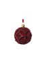 Main View - Click To Enlarge - SHISHI - Glitter Floral Accent Velvet Ball Ornament – Burgundy