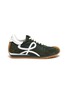 Main View - Click To Enlarge - LOEWE - Flow Runner' suede panel lace-up sneakers