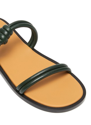 Detail View - Click To Enlarge - LOEWE - Flamenco' tubular leather strap sandals